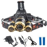 LANTERNA DE CAP CU ACUMULATOR 3XT6 LED CREE